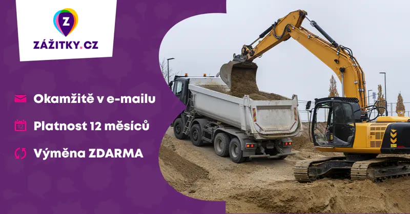Ovládněte bagr a Tatru 815 – Zážitky.cz