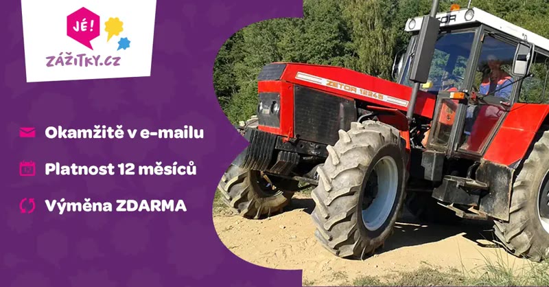 Traktoristou na zkoušku – Zážitky.cz